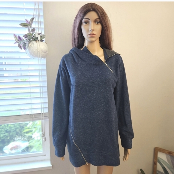 New Balance Tops - New Balance hoodie Large blue fleece  sweatshirt